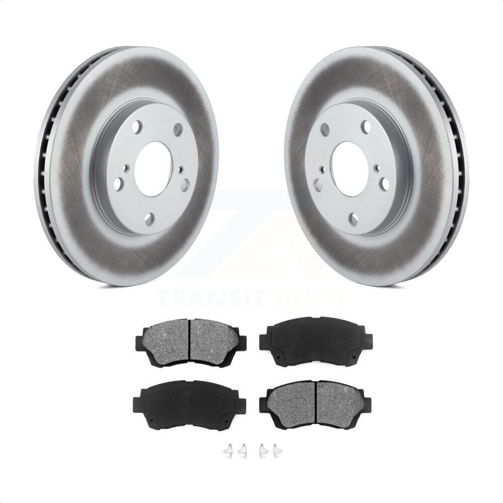 Front Coated Disc Brake Rotors And Semi-Metallic Pads Kit For Toyota Camry Sienna Avalon Lexus ES300 KGS-100184 by Transit Auto