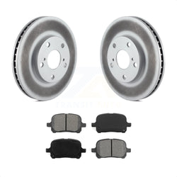 Front Coated Disc Brake Rotors And Semi-Metallic Pads Kit For Toyota Camry Avalon Lexus ES300 Solara KGS-100185
