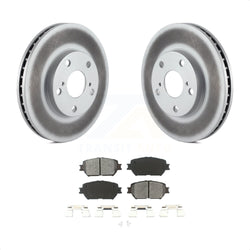 Front Coated Disc Brake Rotors And Semi-Metallic Pads Kit For Toyota Camry KGS-100186