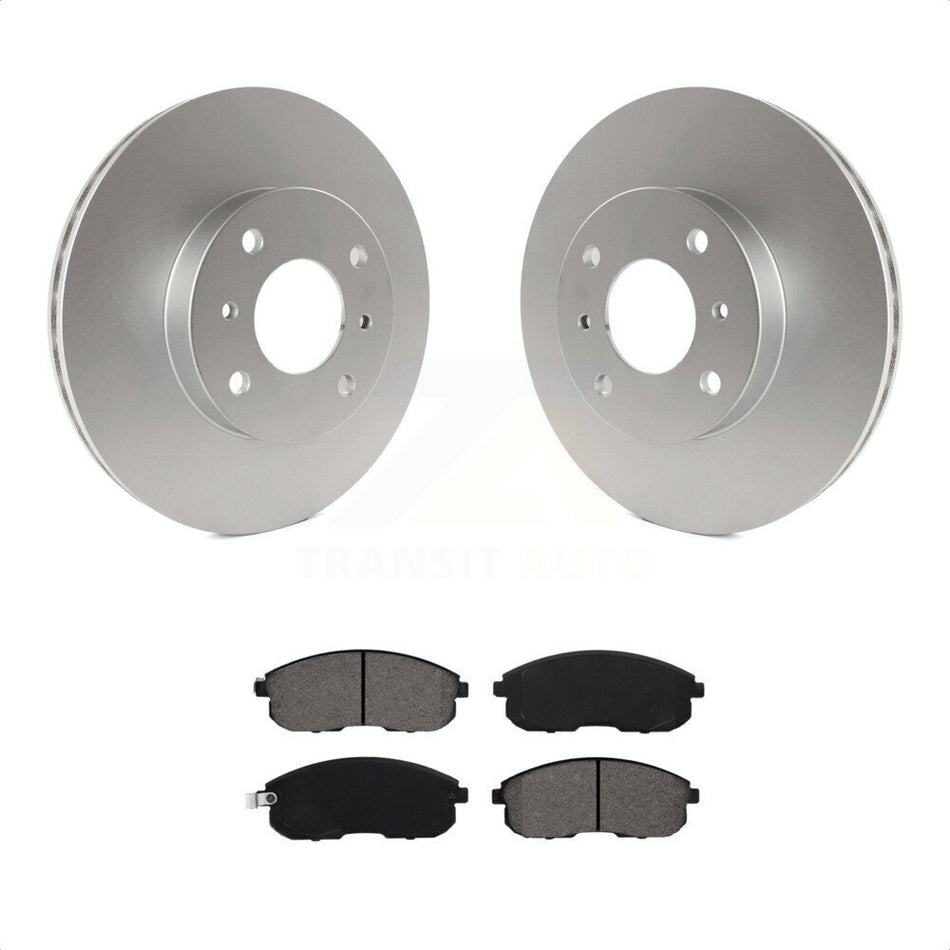 Front Coated Disc Brake Rotors And Semi-Metallic Pads Kit For Nissan Sentra Altima Infiniti G20 INFINITI KGS-100193 by Transit Auto