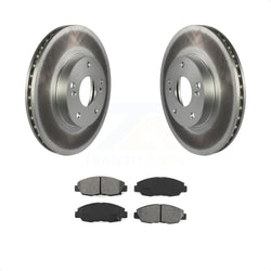 Front Coated Disc Brake Rotors And Semi-Metallic Pads Kit For 2014-2015 Honda Civic Touring KGS-100204