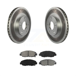 Front Coated Disc Brake Rotors And Semi-Metallic Pads Kit For 2011 Honda Civic GX KGS-100205