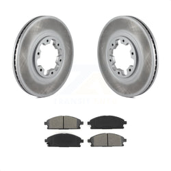 Front Coated Disc Brake Rotors And Semi-Metallic Pads Kit For Nissan Pathfinder INFINITI QX4 KGS-100210