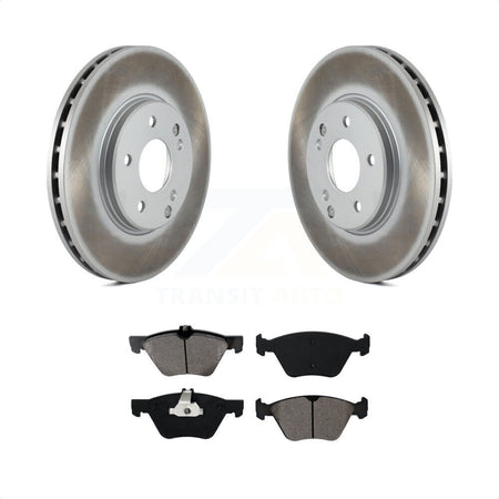 Front Coated Disc Brake Rotors And Semi-Metallic Pads Kit For Mercedes-Benz E320 Chrysler Crossfire CLK320 CLK430 E430 SLK320 E300 KGS-100212 by Transit Auto