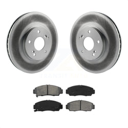 Front Coated Disc Brake Rotors And Semi-Metallic Pads Kit For Honda Accord Acura TSX KGS-100217