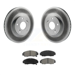 Front Coated Disc Brake Rotors And Semi-Metallic Pads Kit For Honda Accord Acura TL TSX CL KGS-100218