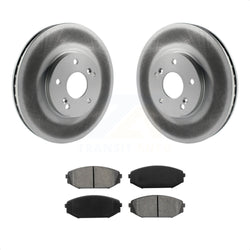 Front Coated Disc Brake Rotors And Semi-Metallic Pads Kit For Honda Odyssey Acura MDX KGS-100219