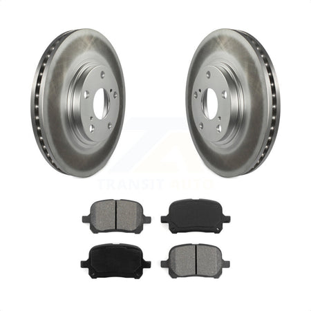 Front Coated Disc Brake Rotors And Semi-Metallic Pads Kit For 1999-2001 Lexus RX300 KGS-100227 by Transit Auto