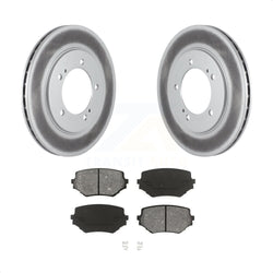 Front Coated Disc Brake Rotors And Semi-Metallic Pads Kit For Suzuki Grand Vitara XL-7 KGS-100231