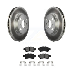 Front Coated Disc Brake Rotors And Semi-Metallic Pads Kit For 2000 Toyota Echo From 08 00 KGS-100237