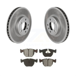 Front Coated Disc Brake Rotors And Semi-Metallic Pads Kit For BMW X5 KGS-100241