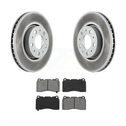 Front Coated Disc Brake Rotors And Semi-Metallic Pads Kit For 2005-2007 Volvo V70 R With 286mm Diameter Rotor KGS-100248