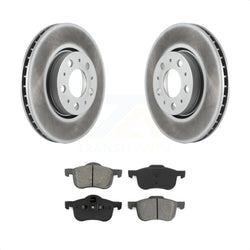 Front Coated Disc Brake Rotors And Semi-Metallic Pads Kit For Volvo S60 V70 XC70 S80 KGS-100249