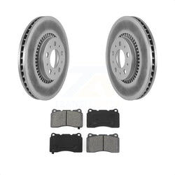 Front Coated Disc Brake Rotors And Semi-Metallic Pads Kit For 2005-2007 Volvo V70 R With 305mm Diameter Rotor KGS-100250