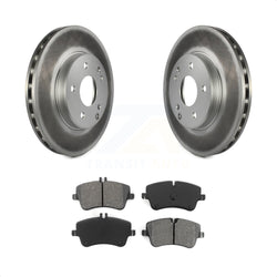 Front Coated Disc Brake Rotors And Semi-Metallic Pads Kit For Mercedes-Benz C230 C240 KGS-100272