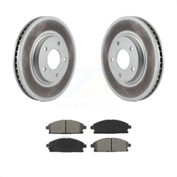 Front Coated Disc Brake Rotors And Semi-Metallic Pads Kit For 2004-2009 Nissan Quest KGS-100277