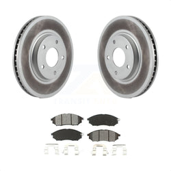 Front Coated Disc Brake Rotors And Semi-Metallic Pads Kit For Infiniti Q45 M45 INFINITI KGS-100278