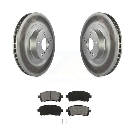 Front Coated Disc Brake Rotors And Semi-Metallic Pads Kit For Subaru Outback Impreza Legacy KGS-100282 by Transit Auto