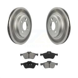 Front Coated Disc Brake Rotors And Semi-Metallic Pads Kit For 2002-2006 Mini Cooper With 276mm Diameter Rotor KGS-100284