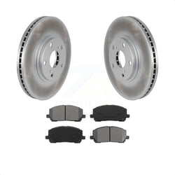 Front Coated Disc Brake Rotors And Semi-Metallic Pads Kit For Toyota Highlander KGS-100285