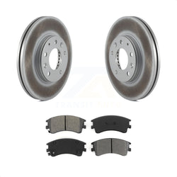 Front Coated Disc Brake Rotors And Semi-Metallic Pads Kit For 2003-2005 Mazda 6 KGS-100300