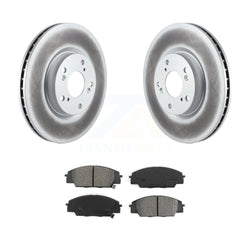 Front Coated Disc Brake Rotors And Semi-Metallic Pads Kit For Honda Civic Acura RSX CSX KGS-100307