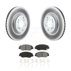 Front Coated Disc Brake Rotors And Semi-Metallic Pads Kit For Honda Civic CR-V Acura ILX KGS-100308