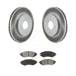 Front Coated Disc Brake Rotors And Semi-Metallic Pads Kit For Suzuki Forenza Reno Chevrolet Optra KGS-100315