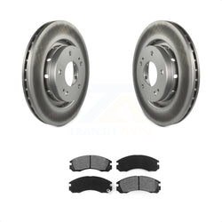Front Coated Disc Brake Rotors And Semi-Metallic Pads Kit For Mitsubishi Lancer Outlander PHEV KGS-100318