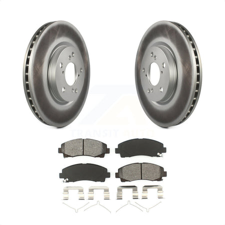 Front Coated Disc Brake Rotors And Semi-Metallic Pads Kit For 2006-2014 Honda Ridgeline KGS-100319 by Transit Auto