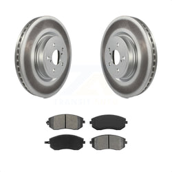 Front Coated Disc Brake Rotors And Semi-Metallic Pads Kit For Subaru Legacy KGS-100322