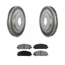 Front Coated Disc Brake Rotors And Semi-Metallic Pads Kit For Suzuki Equator KGS-100324