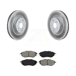 Front Coated Disc Brake Rotors And Semi-Metallic Pads Kit For Subaru Outback Legacy WRX Tribeca B9 KGS-100327