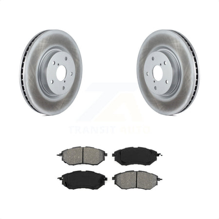 Front Coated Disc Brake Rotors And Semi-Metallic Pads Kit For Subaru Outback Legacy WRX Tribeca B9 KGS-100327 by Transit Auto