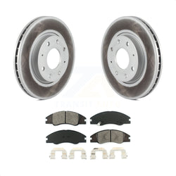 Front Coated Disc Brake Rotors And Semi-Metallic Pads Kit For Kia Spectra Spectra5 KGS-100332