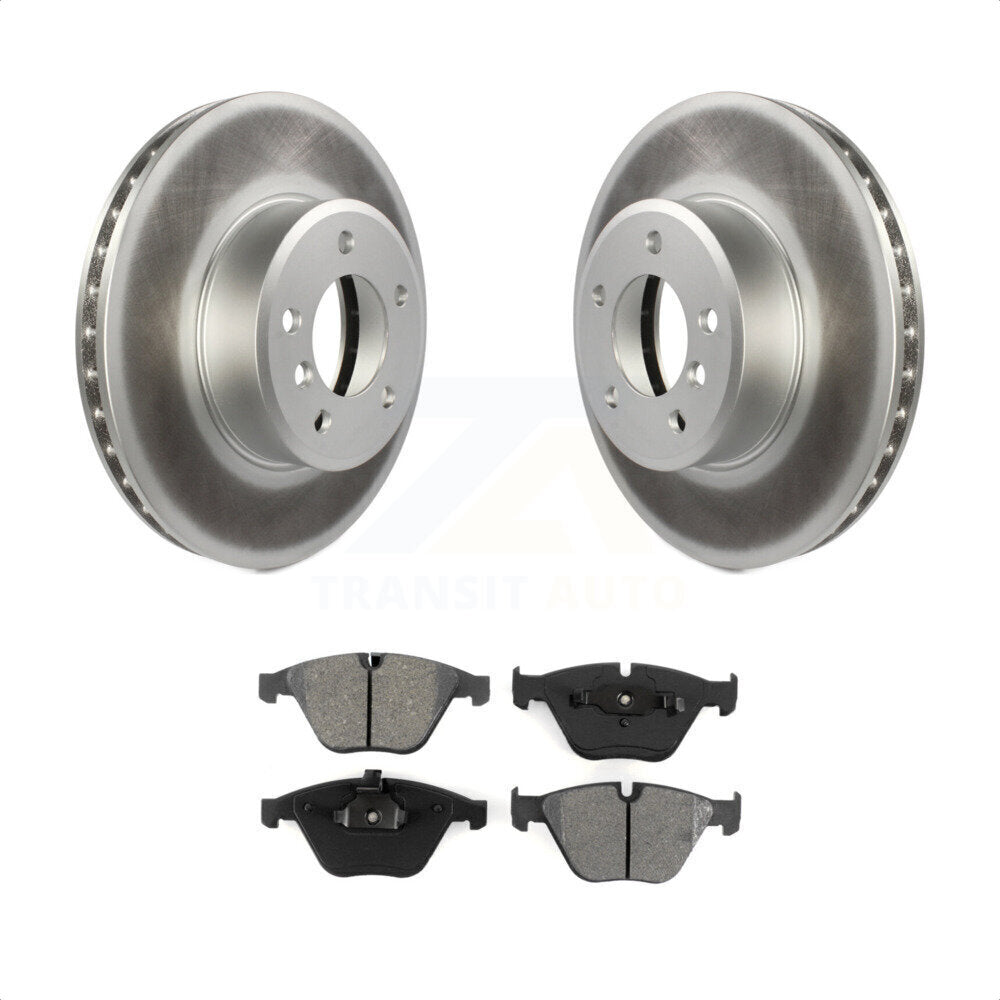 Front Coated Disc Brake Rotors And Semi-Metallic Pads Kit For BMW 530i 528i 525i 530xi 535xi xDrive 535i 528xi 525xi KGS-100334 by Transit Auto