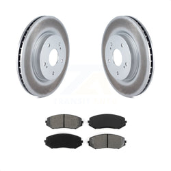 Front Coated Disc Brake Rotors And Semi-Metallic Pads Kit For 2006-2013 Suzuki Grand Vitara KGS-100365