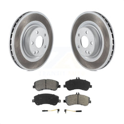Front Coated Disc Brake Rotors And Semi-Metallic Pads Kit For Mercedes-Benz GLK350 GLK250 KGS-100373