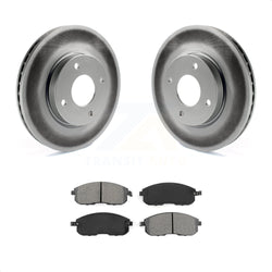 Front Coated Disc Brake Rotors And Semi-Metallic Pads Kit For Nissan Sentra Versa Cube KGS-100379
