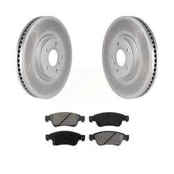 Front Coated Disc Brake Rotors And Semi-Metallic Pads Kit For Infiniti G37 G35 Q60 INFINITI KGS-100383