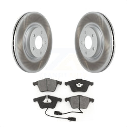 Front Coated Disc Brake Rotors And Semi-Metallic Pads Kit For Mazda 3 KGS-100384