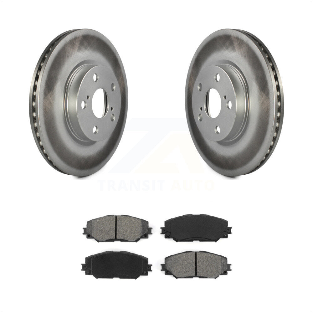 Front Coated Disc Brake Rotors And Semi-Metallic Pads Kit For Toyota Corolla Scion xD Matrix Pontiac Vibe KGS-100396 by Transit Auto