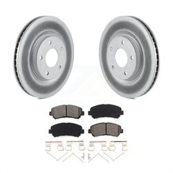 Front Coated Disc Brake Rotors And Semi-Metallic Pads Kit For Nissan Rogue Select KGS-100400