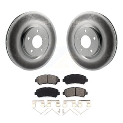 Front Coated Disc Brake Rotors And Semi-Metallic Pads Kit For Nissan Sentra Juke KGS-100402
