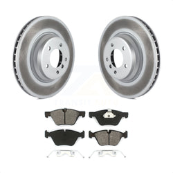 Front Coated Disc Brake Rotors And Semi-Metallic Pads Kit For 2007 BMW 335xi KGS-100405