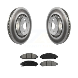 Front Coated Disc Brake Rotors And Semi-Metallic Pads Kit For 2009-2016 Toyota Venza KGS-100422
