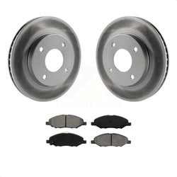 Front Coated Disc Brake Rotors And Semi-Metallic Pads Kit For 2009-2011 Nissan Versa 1.6L KGS-100430