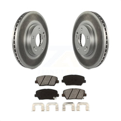 Front Coated Disc Brake Rotors And Semi-Metallic Pads Kit For Kia Sorento Hyundai Santa Fe KGS-100434