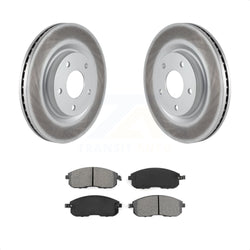 Front Coated Disc Brake Rotors And Semi-Metallic Pads Kit For Nissan Sentra Juke KGS-100447