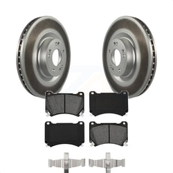 Front Coated Disc Brake Rotors And Semi-Metallic Pads Kit For Hyundai Genesis Equus KGS-100449